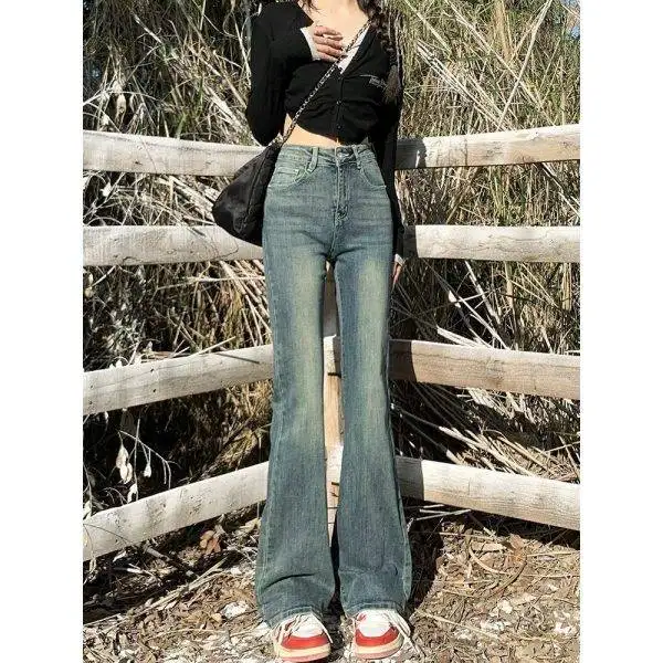 Quần jeans nữ ống loe CẠP CAO JUFITT